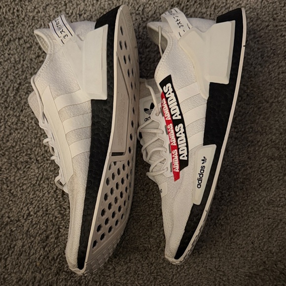 Adidas NMD White and Black Sneakers - Picture 3 of 12